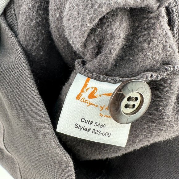 Citizens of Humanity Womens Cardigan Button Up Sweatshirt Cotton M Brown Casual - Picture 5 of 8